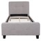 Merrick Lane Clarendon Platform Bed Contemporary Tufted Upholstered Platform Bed with Footboard